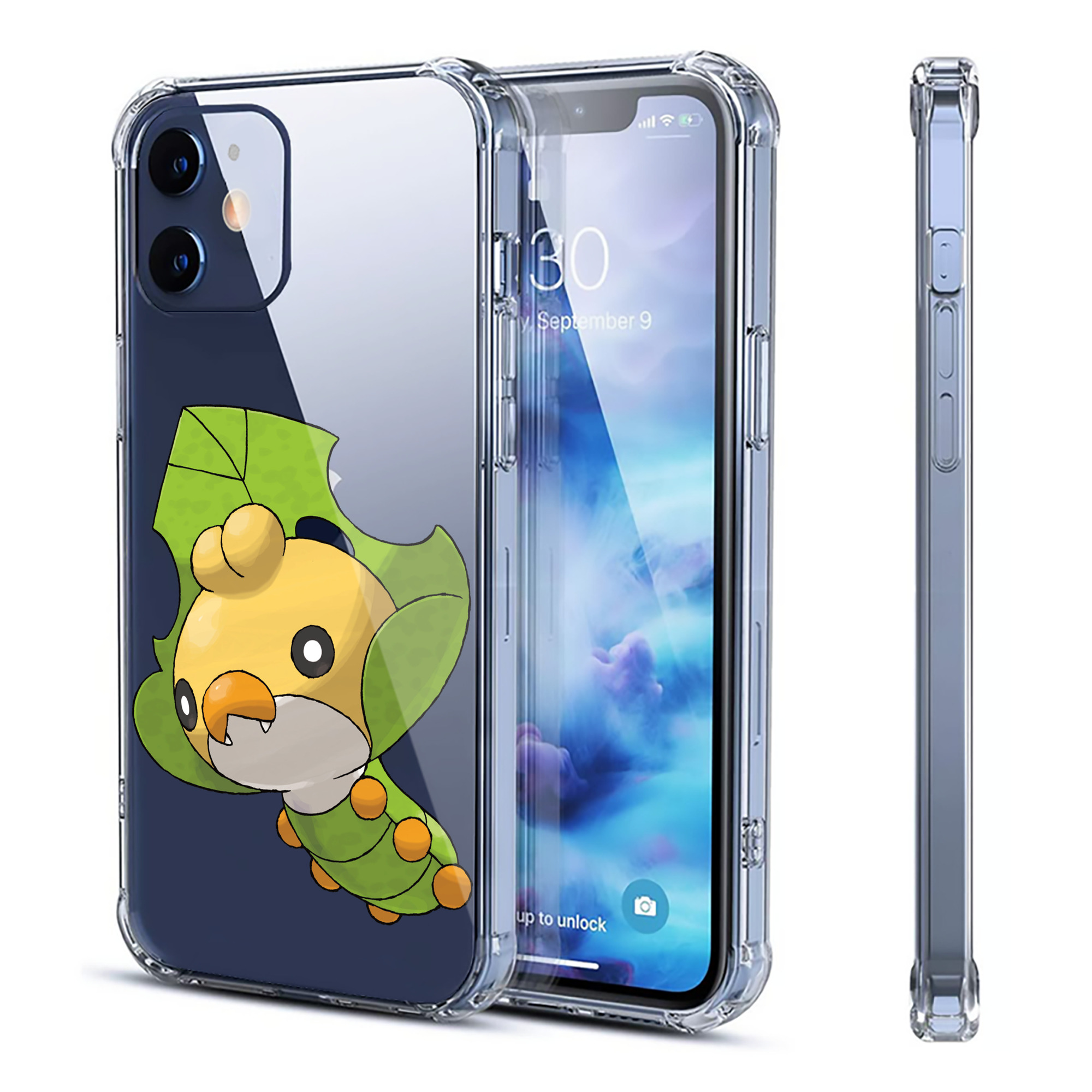 （画像用） ポケットモンスター Pokémon 【iPhone 12シリーズ対応】透明スマホケース（クリアソフトケース）